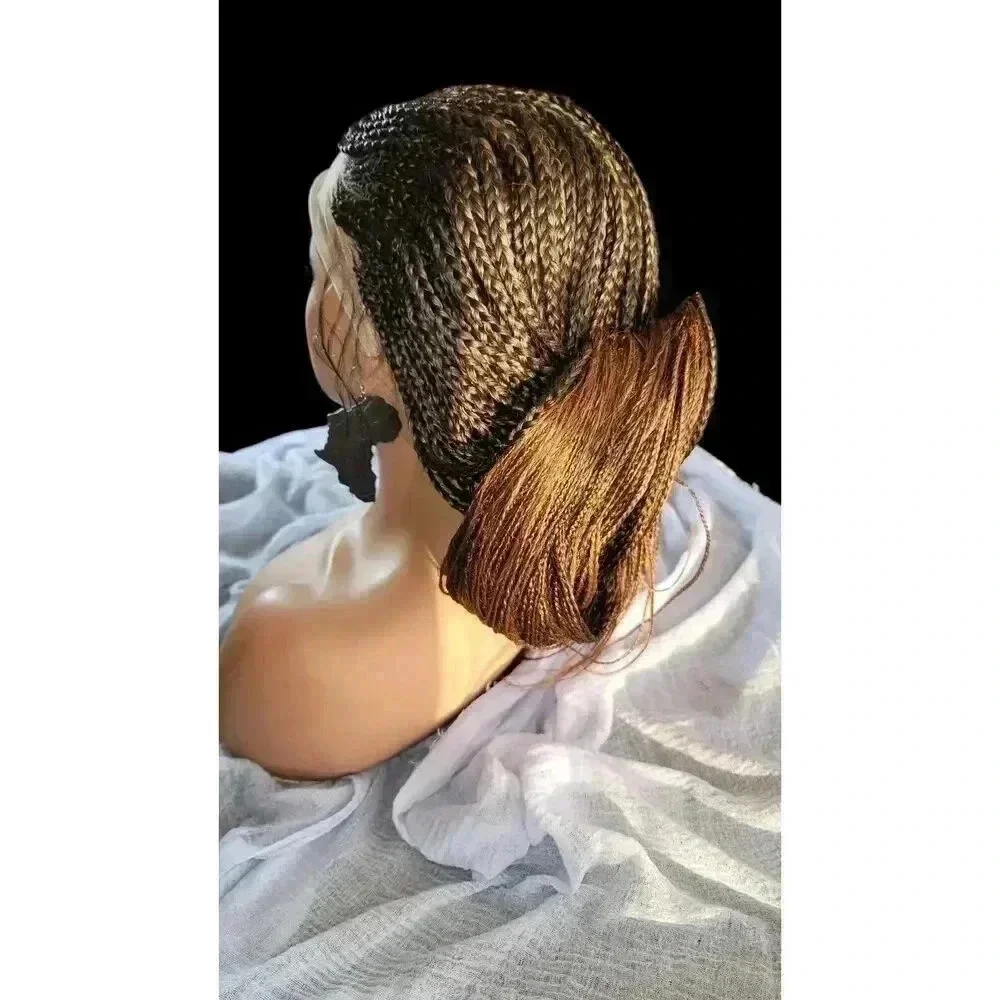 Stunning Handmade Braided Wigs, Luxurious, # 2/30 Ombre Box Braid Lace Long NWT!